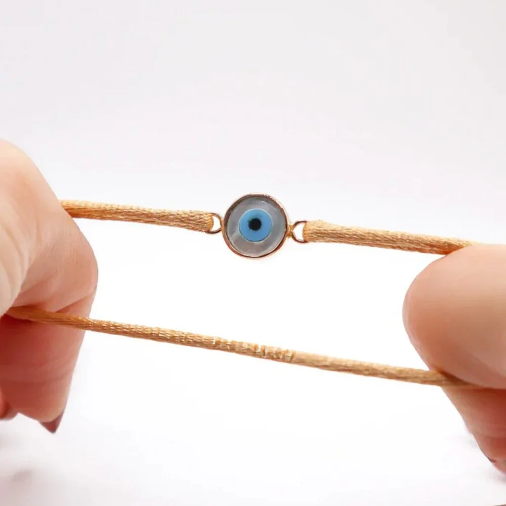 18k Gold Evil Eye Bracelet - Picture 2 of 3